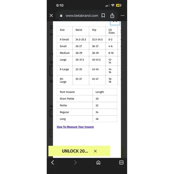 BetaBrand Atlantic Dress Pant Yoga Pants Sailor Wide Leg Gray S - Picture 5 of 5